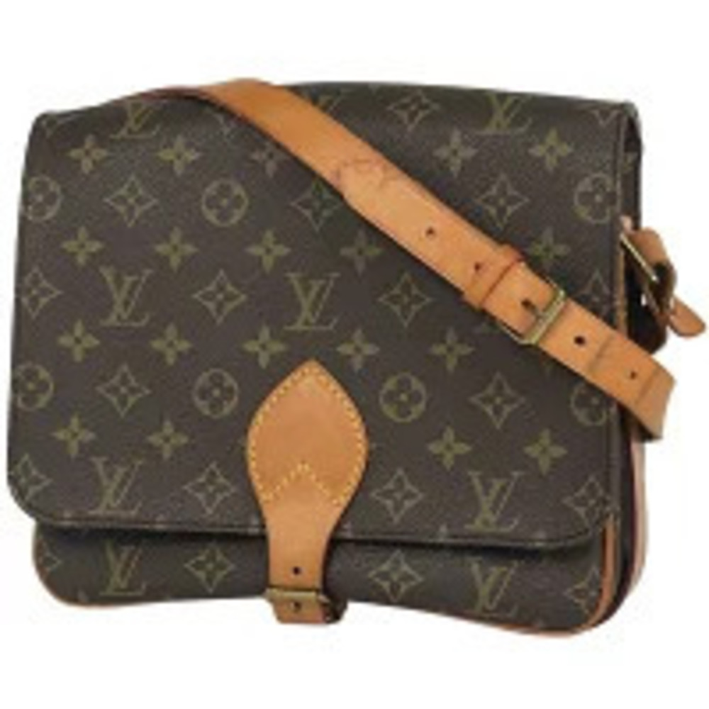 Louis Vuitton Cartouchiere Crossbody Shoulder Bag Monogram Brown